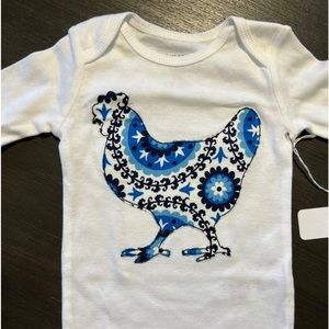 Baby girl chicken onesie/bodysuit